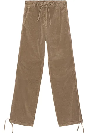 Ganni Pantalon en velours côtelé