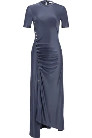 Paco rabanne Robe mi-longue à fronces