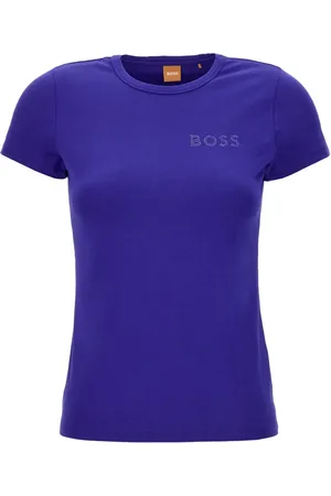 HUGO BOSS T-shirt en coton à logo strassé