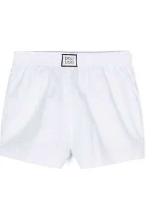 DOUUOD KIDS Short en jersey à patch logo