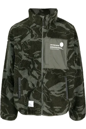 A Bathing Ape Veste en polaire à imprimé camouflage