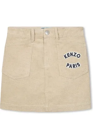 Kenzo Chemise côtelé à logo appliqué