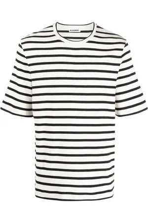 Jil Sander T-shirt rayé à manches courtes