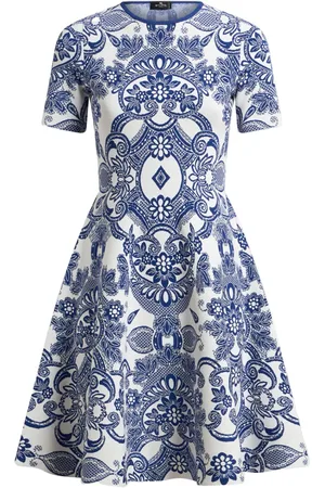 Etro Robe courte à motif en jacquard