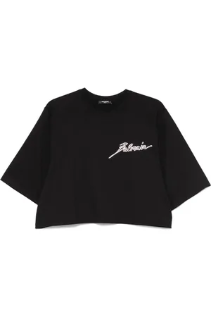 Balmain T-shirt à ornements en cristal
