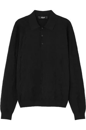 VERSACE Polo à logo brodé