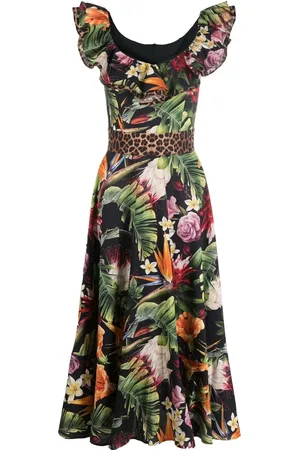Philipp Plein Robe longue à fleurs