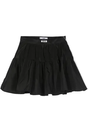 Msgm Jupe évasée à taille logo