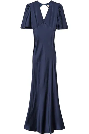 Twin-Set Robe longue satiné à fini martelé