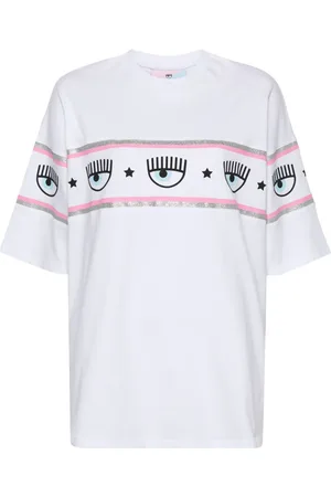 Chiara Ferragni T-shirt à motif Eyelike pailleté