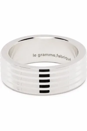 Le Gramme Bague Guilloché Horizontal