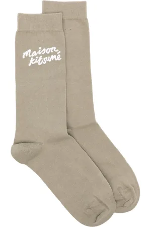 Maison Kitsuné Chaussettes à motif manuscrit