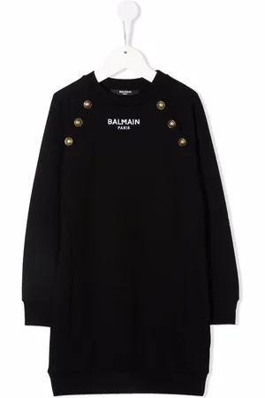 Balmain Robe en maille à manches longues