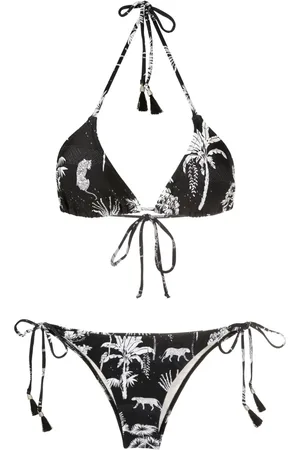 Lygia & Nanny Bikini Maya à imprimé graphique
