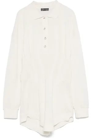 MUGLER Robe-polo courte à détail de corset
