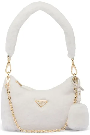 Prada Mini sac Re-Edition en peau lainée