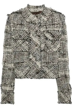 JNBY Veste en tweed à ornements en cristal