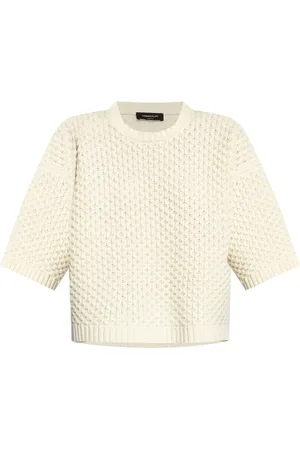 Fabiana Filippi T-shirt en maille à motif grille