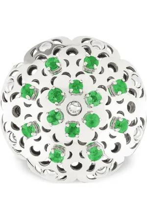 Officina Bernardi Bague Damasco Damasco en or blanc 18ct
