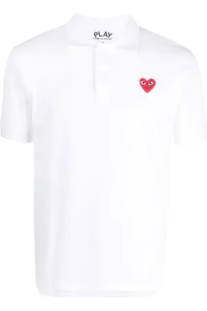 Comme des Garçons Polo à patch cœur brodé