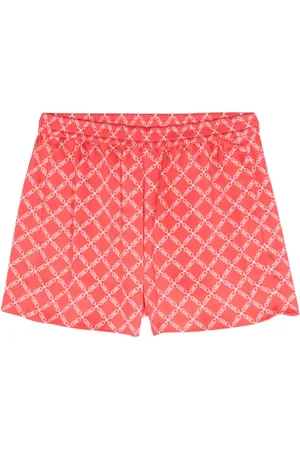 Michael Kors Short satiné Empire à logo imprimé