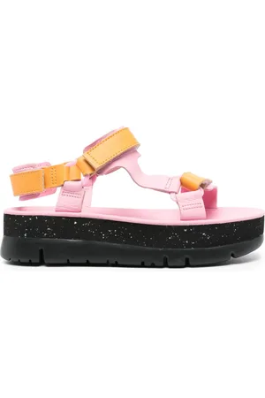 Camper Sandales Oruga Up en cuir à plateforme