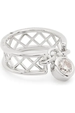 COURBET Bague en or blanc 18ct recyclé sertie de diamants