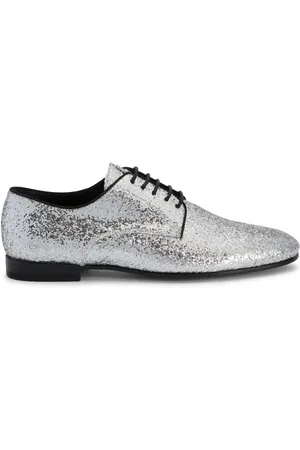 Giuseppe Zanotti Mocassins en cuir à effet métallisé