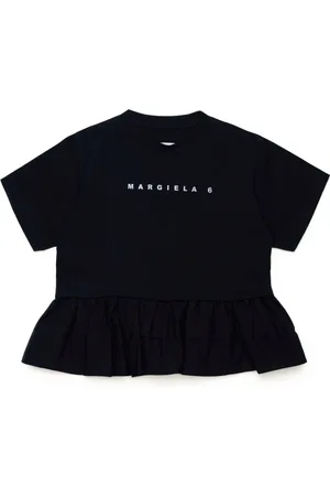 Maison Margiela T-shirt volanté à logo imprimé