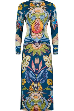Marie Oliver Robe fleurie Vaughn à manches longues
