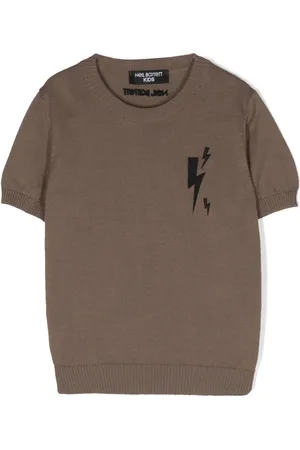 Neil Barrett T-shirt en coton à logo brodé