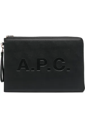 A.P.C. Pochette à logo imprimé