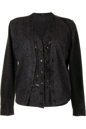 GOEN.J Cardigan à empiècements en dentelle