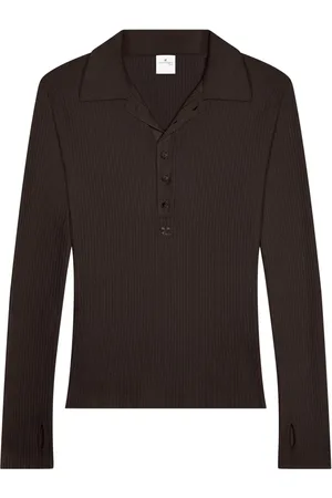 Courrèges Polo en laine mélangée