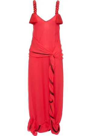 J.W.Anderson Robe torsadée à détail de pompon