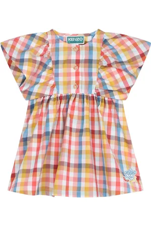 Kenzo Robe en coton à carreaux