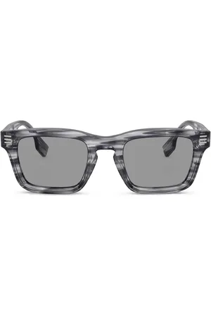 Burberry Lunettes de soleil rayées à monture carrée