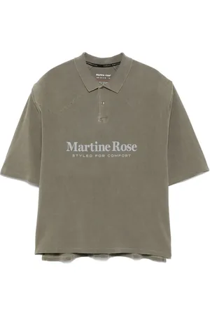 MARTINE ROSE Polo à logo imprimé