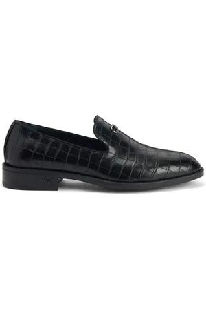 Giuseppe Zanotti Mocassins Imrham à effet peau de crocodile