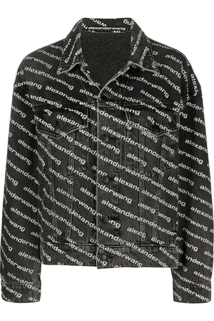 Alexander Wang Veste boutonnée à logo all-over