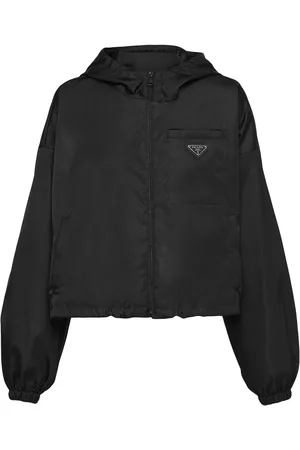 Prada Veste Re-Nylon à coupe crop
