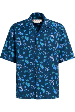 Marni Chemise en coton à imprimé graphique