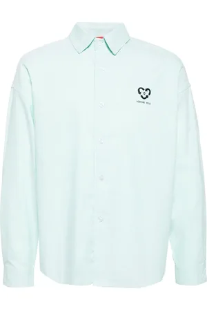 Ground Zero Chemise en coton à logo imprimé