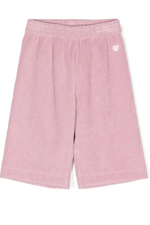 MONNALISA Pantalon ample en velours côtelé à plaque logo