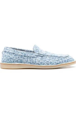 Dolce & Gabbana Mocassins en jean à logo imprimé