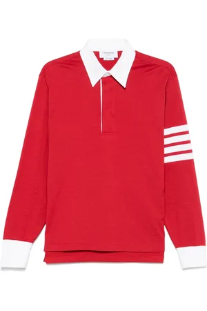 Thom Browne Polo à 4 bandes signature