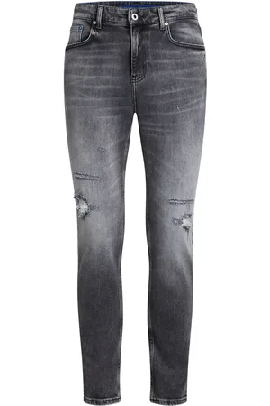 Karl Lagerfeld Jean droit à effet usé