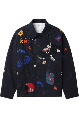 KHOKI Veste à logo brodé
