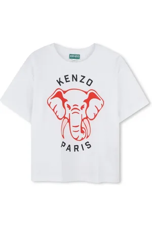 Kenzo T-shirt en coton à imprimé graphique