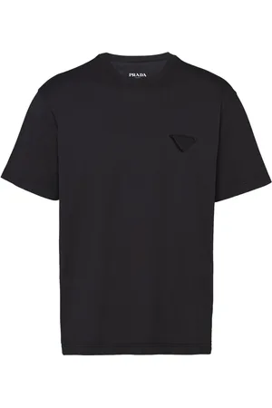 Prada T-shirt en coton à patch logo